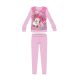 Disney Minnie Mouse pyjama en coton d'hiver pour enfants - pyjama en interlock - motif fleuri - rose clair - 98