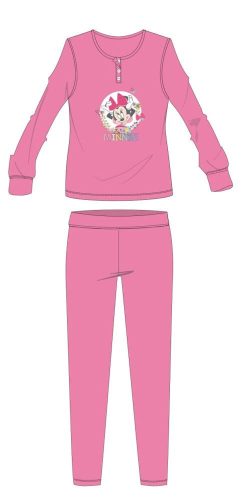 Pyjama d'hiver en coton pour enfants Disney Minnie Mouse - pyjama interlock - rose - 98
