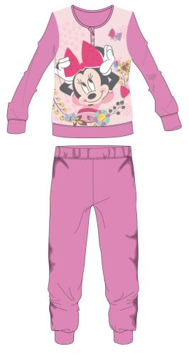 Pyjama polaire Disney Minnie Mouse - pyjama épais d'hiver pour enfants - rose - 122