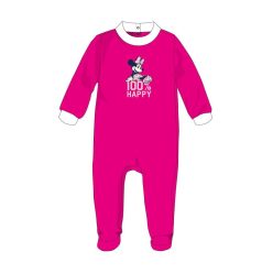   Disney Minnie Mouse combinaison en velours pour bébé - rose - pour bébé de 1 à 3 mois