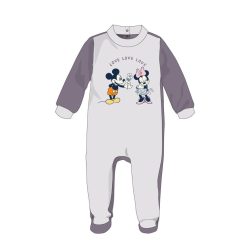   Disney Minnie Mouse combinaison en velours pour bébé - vro - pour bébé de 3 à 6 mois