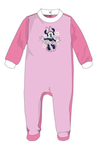 Grenouillère en velours pour bébé Disney Minnie Mouse - vro - pour bébé de 3-6 mois