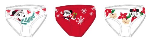 Disney Minnie Mouse culotte fille de Noël - lot de 3 culottes en coton