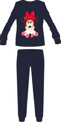 Pyjama en coton fin pour femmes Disney Minnie Mouse - pyjama jersey - bleu foncé