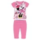Disney Minnie mouse short sleeve summer cotton pajamas - children's jersey pajamas - pink - 128