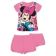 Ensemble d'été en coton Minnie Mouse Disney - ensemble t-shirt-short - rose - 110