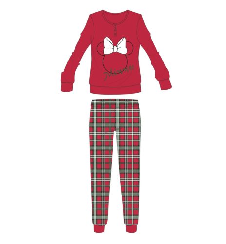 Pyjama de Noël épais pour femmes Disney Minnie Mouse - pyjama en flanelle de coton