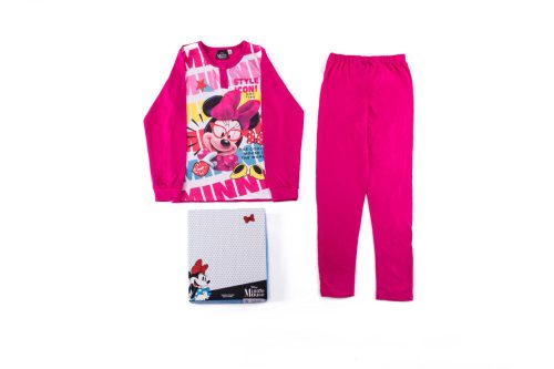 Pyjama enfant en coton à manches longues et fins - Minnie Mouse - 116 - rose