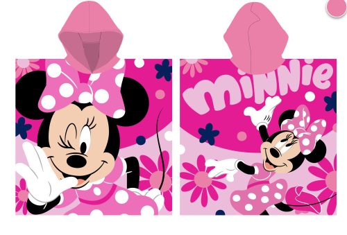 Poncho Minnie Mouse 100% coton - 55x110 cm