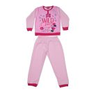 Pyjama polaire d'hiver pour enfants - Minnie Mouse - rose clair - 128