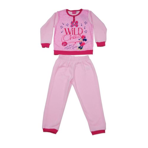 Pyjama polaire d'hiver pour enfants - Minnie Mouse - rose clair - 128