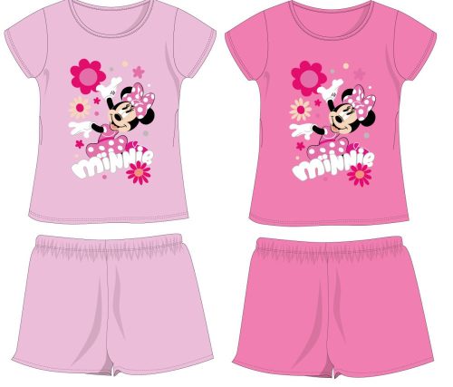 Disney Minnie Mouse ensemble d'été en coton - ensemble t-shirt-short - light pink - 98