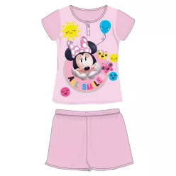   Pyjama en jersey en coton à manches courtes pour enfants Disney Minnie Mouse
