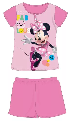Disney Minnie egér summer short sleeve children's pajamas - cotton jersey pajamas - pink - 110