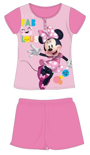 Disney Minnie egér summer short sleeve children's pajamas - cotton jersey pajamas - pink - 122
