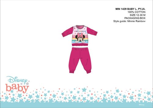 Disney Minnie Mouse pyjama pour bébé en jersey de coton - rose - 92