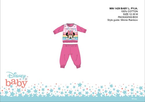 Disney Minnie Mouse pyjama pour bébé en jersey de coton - rose foncé - 92
