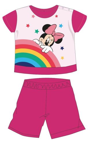 Disney Minnie Mouse bébé pyjama d'été à manches courtes - pyjama en jersey de coton - rose - 80