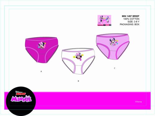 Disney Minnie Mouse culotte fille - lot de 3 culottes en coton