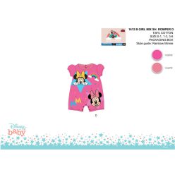   Grenouillère estivale à manches courtes pour bébé Disney Minnie Mouse - rose - pour bébé de 0-1 mois