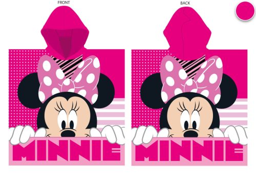 Poncho Disney Minnie Mouse 55x110 cm à séchage rapide