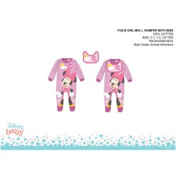 Disney Minnie Mouse combinaison pour bébé avec bavoir