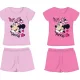 Disney Minnie Mouse ensemble d'été en coton - ensemble t-shirt-short - rose - 128