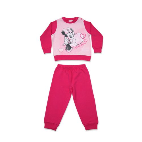 Pyjama bébé en flanelle d'hiver - Minnie Mouse - rose - 80