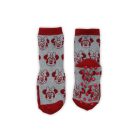 Chaussettes de bébé antidérapantes - Minnie Mouse - peluche - tête de Minnie - gris - 27-30
