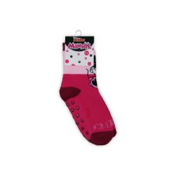   Chaussettes de bébé antidérapantes - Minnie Mouse - peluche - mignon - rose clair - 31-34