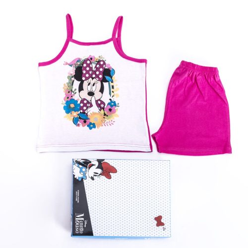 Minnie Mouse pyjama fille en coton - pyjama sans manches - ensemble d'été - rose - 104