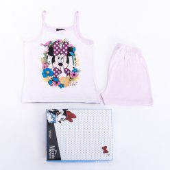   Minnie Mouse pyjama fille en coton - pyjama sans manches - ensemble d'été - rose clair - 116