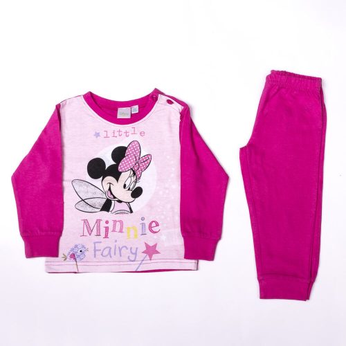 Pyjama bébé Minnie Mouse en coton léger à manches longues - rose - 86