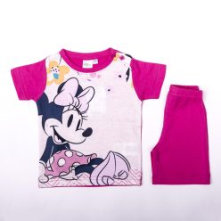   Ensemble d'été en coton pour petite fille Minnie Mouse - ensemble t-shirt-short - rose - 92