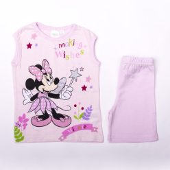   Ensemble t-shirt-short en coton d'été pour bébé - blanc-rose - 74