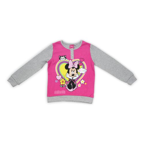 Pyjama en coton d'hiver pour enfants - Minnie Mouse - gris - 134