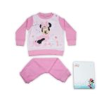Pyjama épais en coton d'hiver pour bébé - Minnie Mouse - rose clair - 92