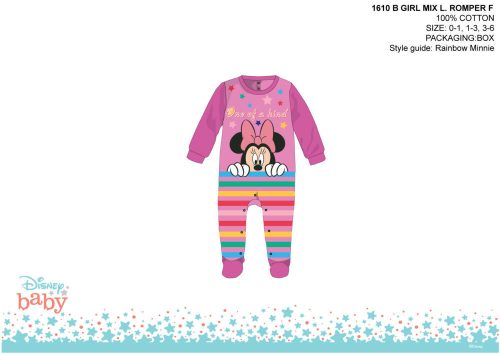 Disney Minnie Mouse combinaison pour bébé - violet clair-violet - pour bébé de 0 à 1 mois