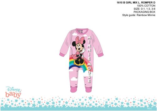 Disney Minnie Mouse combinaison pour bébé - rose clair-violet - pour bébé de 0 à 1 mois