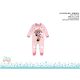 Disney Minnie Mouse combinaison pour bébé - avec col - avec inscription Minnie Mouse - rose clair-rose - pour bébé de 0 à 1 mois
