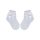 Chaussettes bébé fille 100% coton avec partie supérieure crochetée - décorée d'un nœud - blanc - 13-14