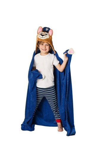 Peignoir 3D Pat'Patrouille en corail 110x140