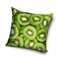 Housse de coussin à motif kiwi 40x40 cm
