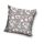 Housse de coussin à motif floral 40x40 cm - gris