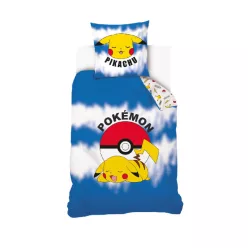 Ensemble de literie POKÉMON 100% coton 140x200 + 70x90