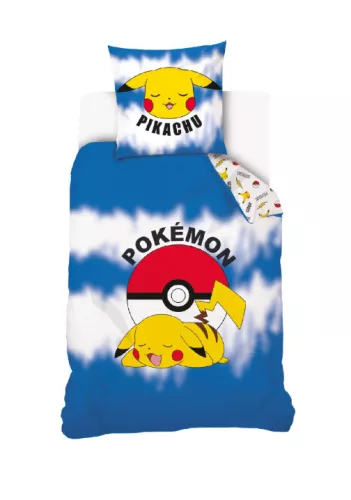 Ensemble de literie POKÉMON 100% coton 140x200 + 70x90