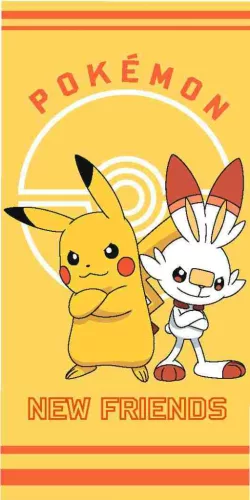 Pokémon ÚJ BARÁTOK 100% pamut törölköző 70x140cm