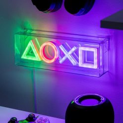 Éclairage LED néon mural Playstation
