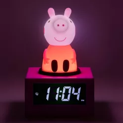 Peppa malac ébresztőóra + éjjeli lámpa