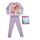 Pyjama enfant mince et long en coton - Princesses - avec motifs Raiponce, Ariel, Belle - Jersey - violet clair - 104